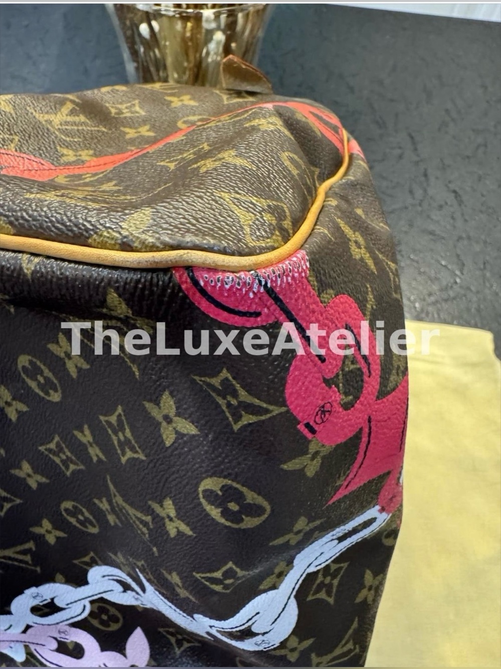 ✨ Louis Vuitton Monogram Bay Speedy 30 Rose Ballerine Poppy – Limited Edition ✨ - Picture 14 of 16